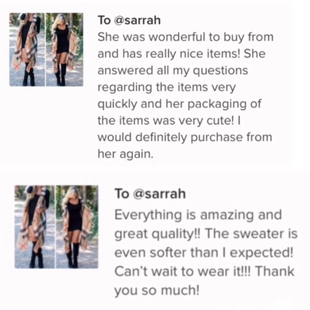 New Cozy Plaid Duster Vest in Beige - Picture 3 of 7